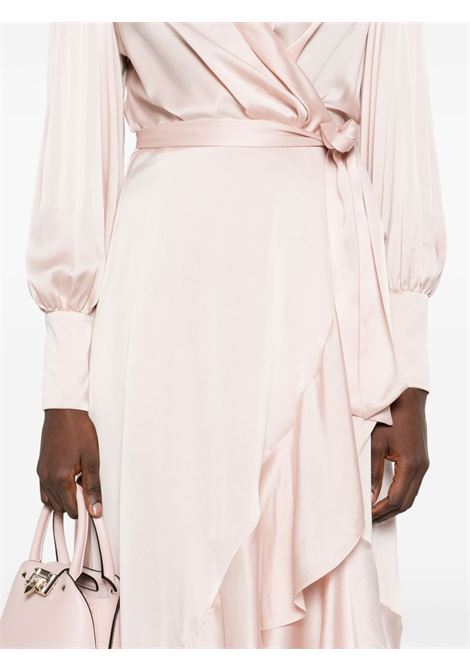 Light pink wrap silk midi dress Zimmermann - women ZIMMERMANN | 8066DR25RPTL