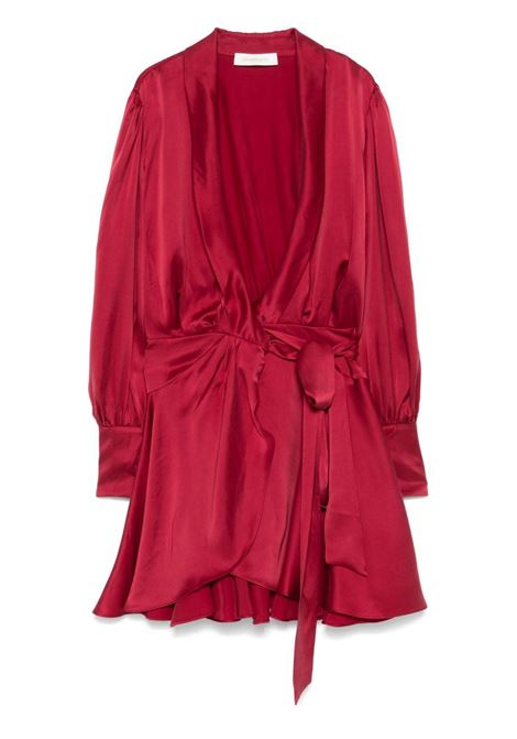 Red silk wrap dress Zimmermann - women ZIMMERMANN | 8067DR25RGAN