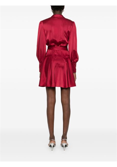 Red silk wrap dress Zimmermann - women ZIMMERMANN | 8067DR25RGAN