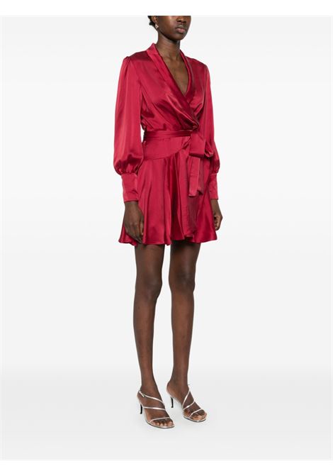 Red silk wrap dress Zimmermann - women ZIMMERMANN | 8067DR25RGAN