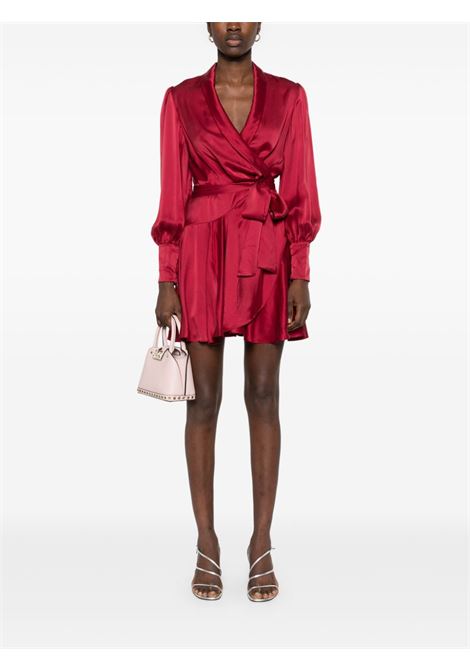 Red silk wrap dress Zimmermann - women ZIMMERMANN | 8067DR25RGAN