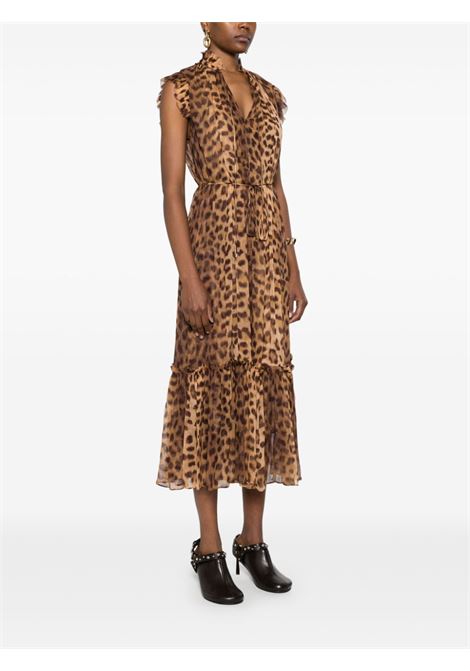 Abito midi Crush Flutter con stampa leopardata Zimmermann - donna ZIMMERMANN | 8456DR251LEO