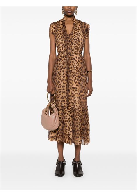 Abito midi Crush Flutter con stampa leopardata Zimmermann - donna ZIMMERMANN | 8456DR251LEO